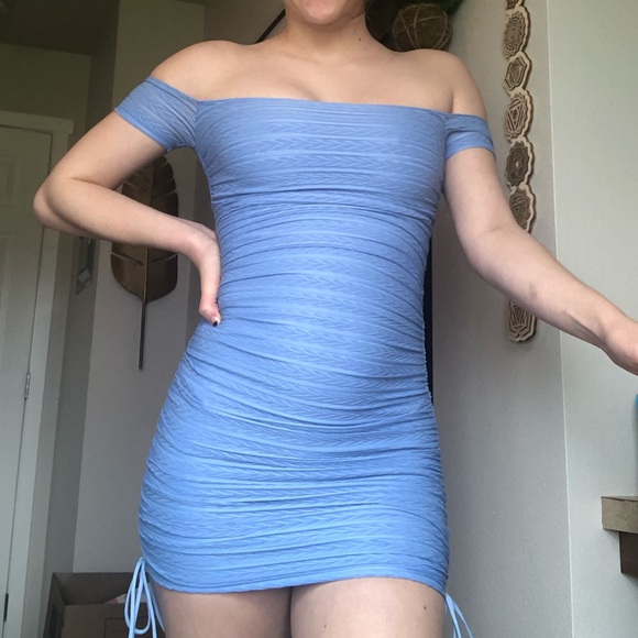 Lucy in the Sky Dresses & Skirts - Blue cinch sexy dress
